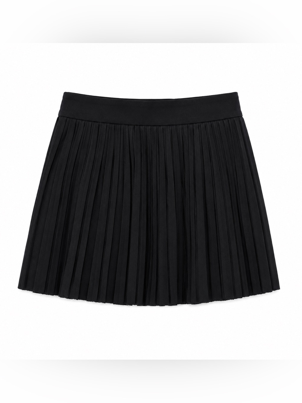 Zara Black Pleated Mini Skirt